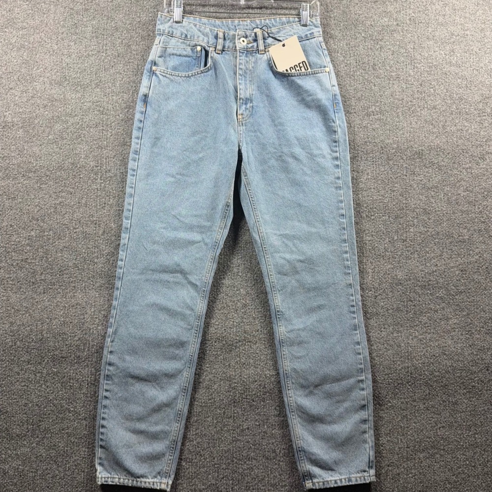 Ragged Priest Jeans Womens 28 High Rise Mom Jeans Straight Leg Denim NWT